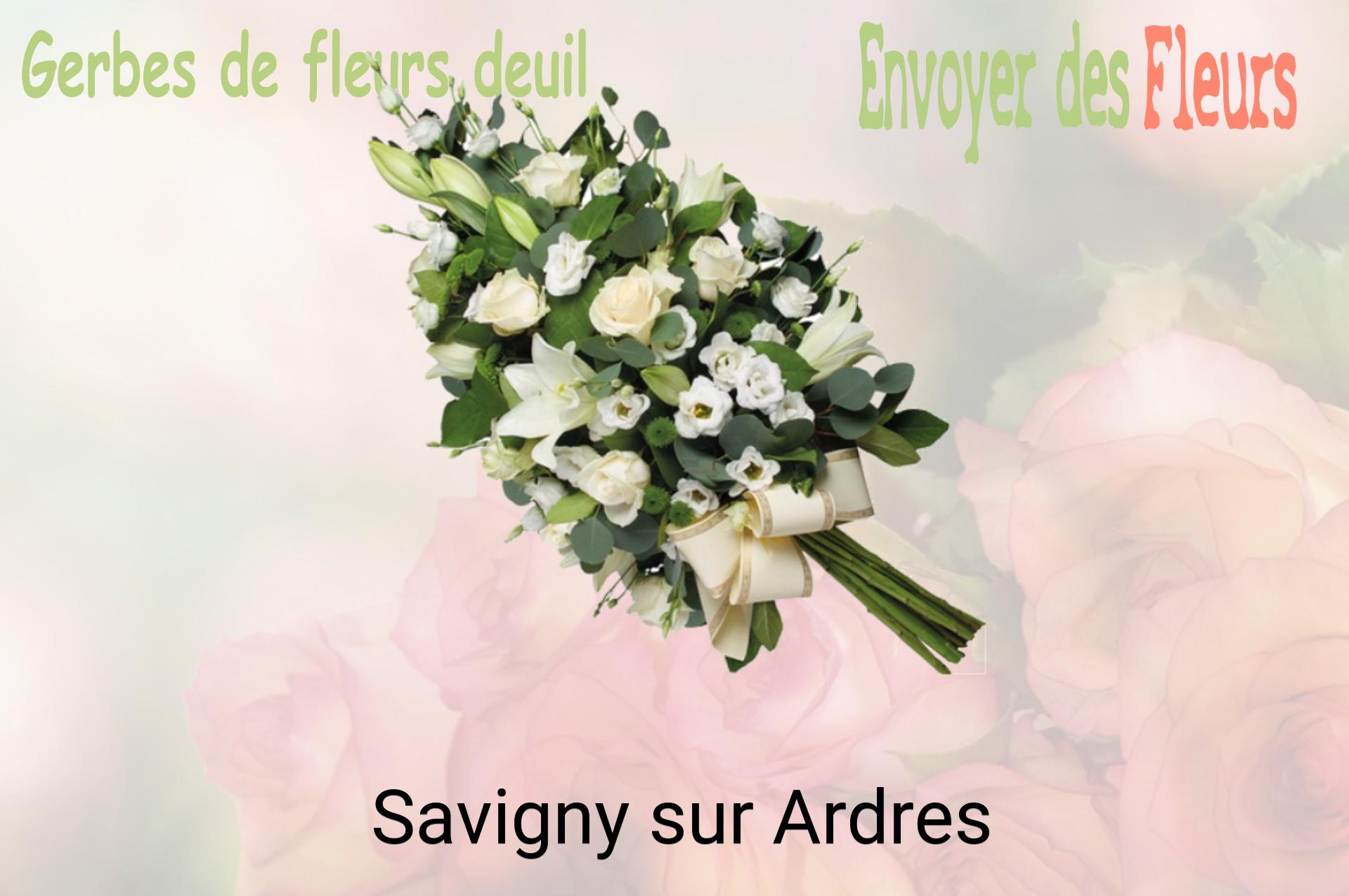 Gerbe de fleurs de deuil livrée à Savigny-sur-Ardres